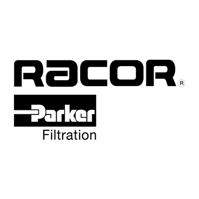 racor parker filtration logo on white background