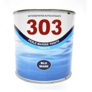 Marlin 303 Blue Antifouling Yacht Paint on white background